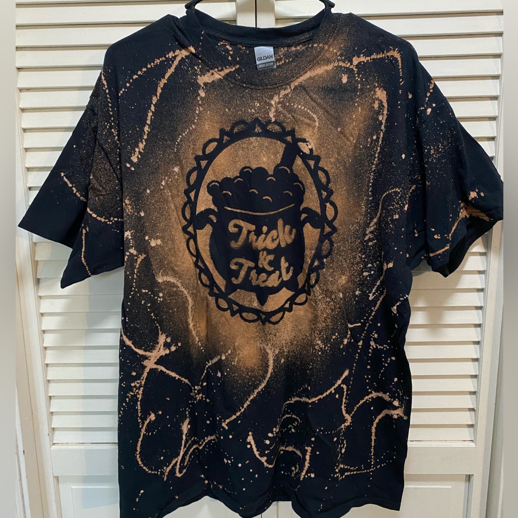 Halloween Reverse Tie Dye T-Shirt